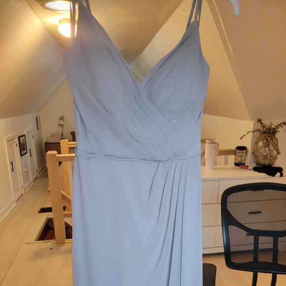 Kennedy Blue Dresses & Skirts - Kennedy Blue Bridesmaid Dress - Silver